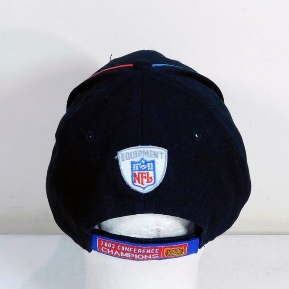 Vintage Y2K Reebok New England Patriots 2003 AFC Champions Hat Adjustable - Picture 4 of 8